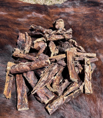 1/2 of a pound of Lamb Lung Natural Dog Treats